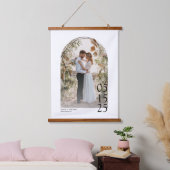 Big Date Custom Photo Print Wedding Hangend Wandkleed (Slaapkamer)