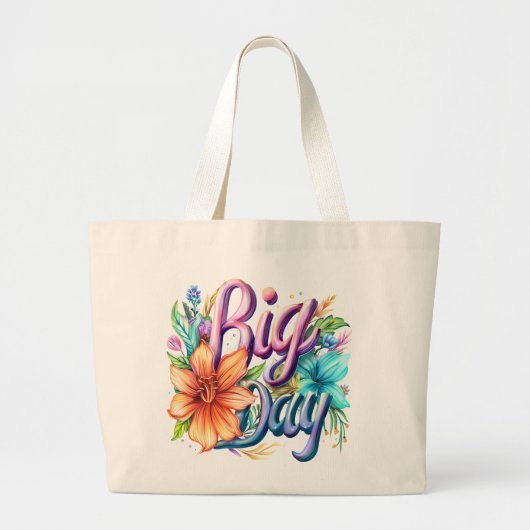 Big Day Floral Tas - Natuurlijk, Elegant en Eco (Voorkant)
