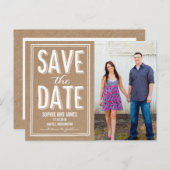 Big Day Save the Date Briefkaart (Voorkant / Achterkant)