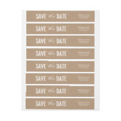 Big Day Save the Date Wraparound Address Label (Vel)