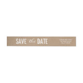 Big Day Save the Date Wraparound Address Label (Individueel)