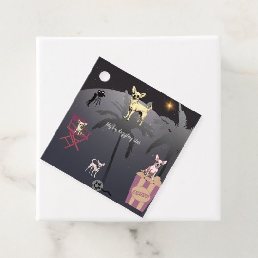 Big Dazzling Star Bedankjes Labels (In situ)