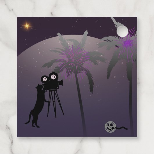 Big Dazzling Star Bedankjes Labels (Achterkant)