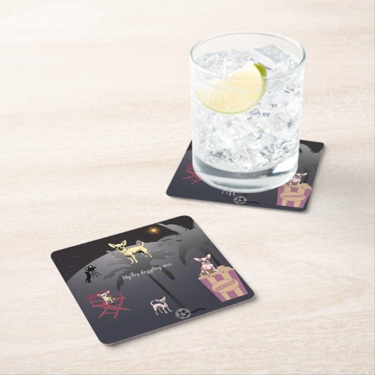 Big Dazzling Star Kartonnen Onderzetters (Insitu)