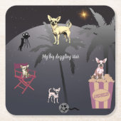 Big Dazzling Star Kartonnen Onderzetters (Voorkant)