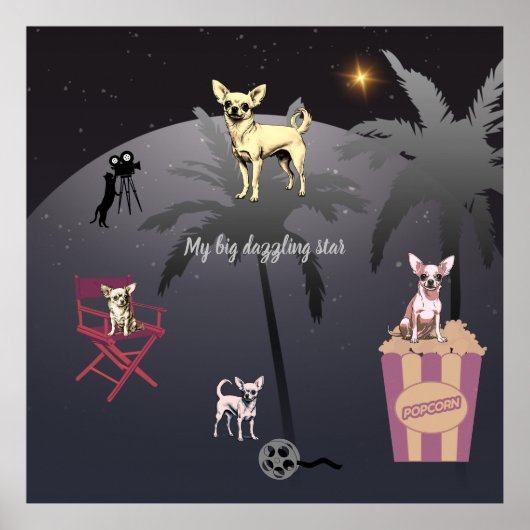 Big Dazzling Star Poster (Voorkant)