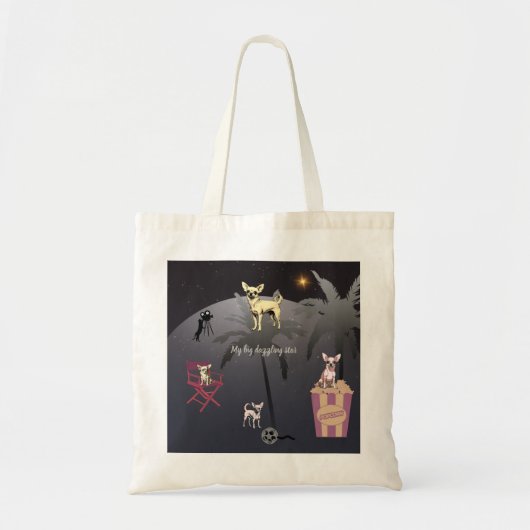 Big Dazzling Star Tote Bag (Voorkant)