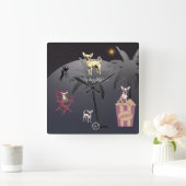 Big Dazzling Star Vierkante Klok (Huis)