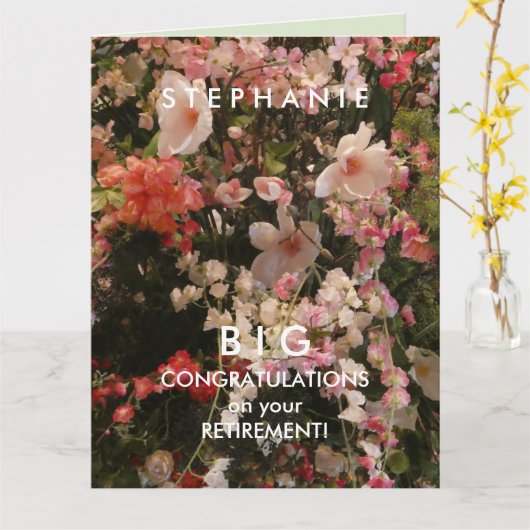 BIG - de Prijsverhoging van de Naam feliciteert Ve Kaart (Gele Bloem)