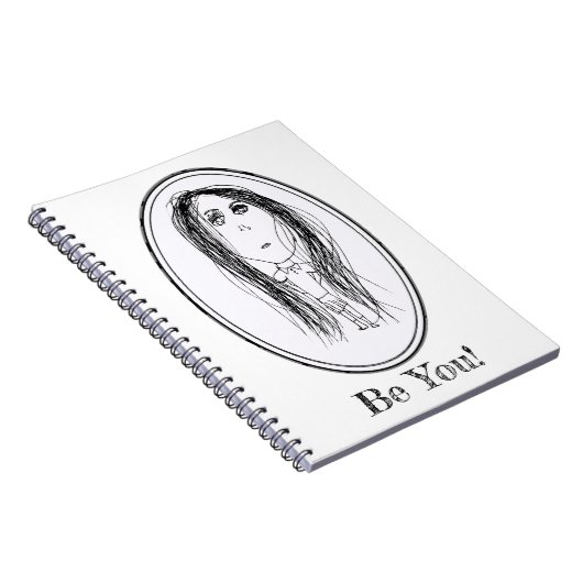 Big Dead Face (Tilly-ontwerp) Notitieboek (Rechterzijde)