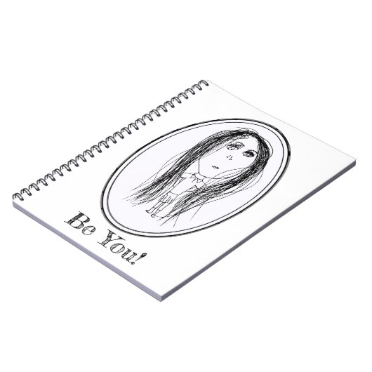 Big Dead Face (Tilly-ontwerp) Notitieboek (Linkerzijde)