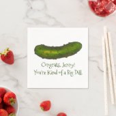 Big Deal Dill Pickle Gefeliciteerd Crunchy Green Servet (Insitu)