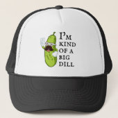 Big Deal Dill Pickle gepersonaliseerd Trucker Pet (Voorkant)