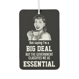 Big Deal Overheid classificeert essentiële werknem Luchtverfrisser