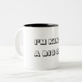 Big Deal Tweekleurige Koffiemok (Voorkant links)