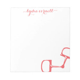 Big Dee Snaffle Bit Horse Notitieblok - Koraal