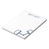 Big Dee Snaffle Bit Horse Notitieblok - Navy (Linkerzijde)