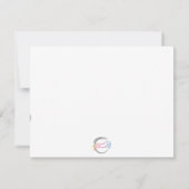 Big Dee Snaffle Bit Horse Notitiekaart - Koraal (Achterkant)