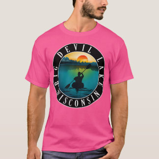 Big Devil Lake Wisconsin Kayaking T-shirt