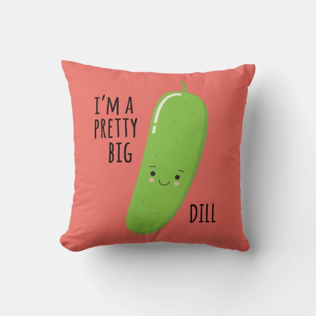  Big Dill ・ 15-inch Square Pillow Kussen (Voorkant)