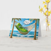 Big Dill augurk in een hangmat Kaart (Gele Bloem)