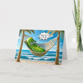 Big Dill augurk in een hangmat Kaart