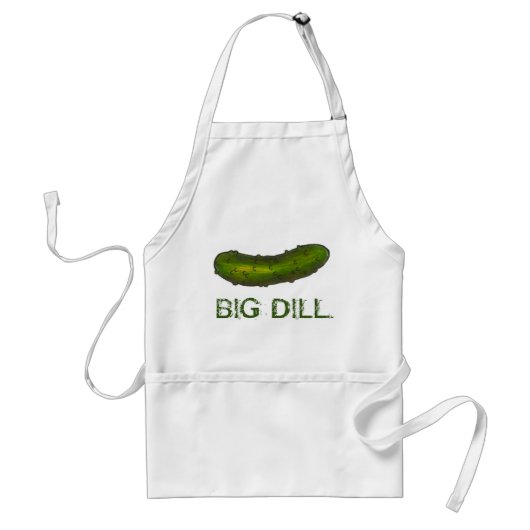 Big Dill (Deal) Crunchy Green Kosher Pickle Standaard Schort (Voorkant)