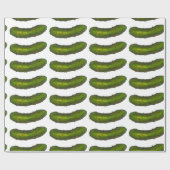 Big Dill (Deal) Groene Kosher Zure Pickle Print Cadeaupapier (Vlak)