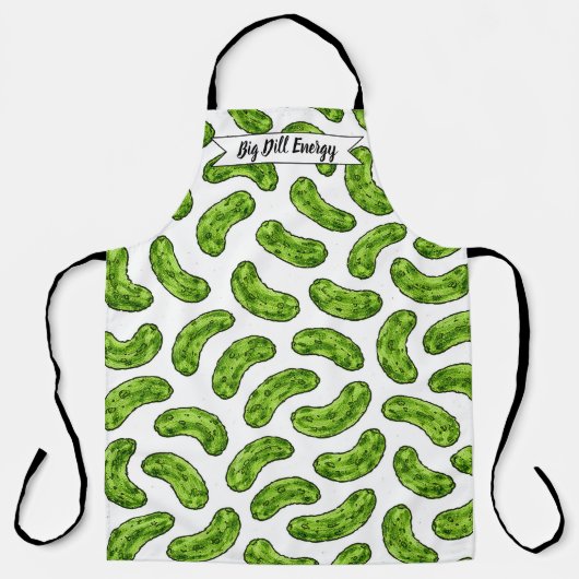 Big Dill Energy Apron Schort (Voorkant)