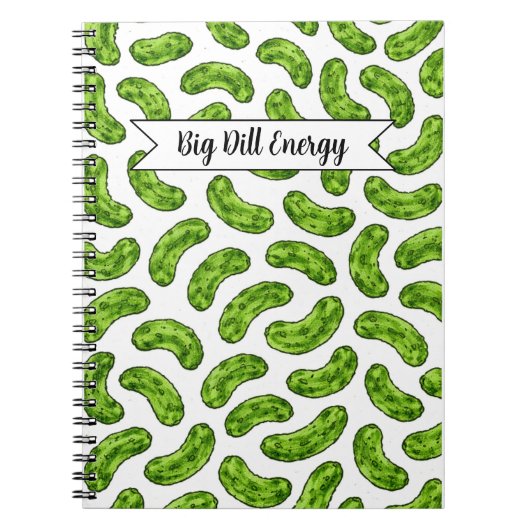 Big Dill Energy Spiraalschrift Notitieboek (Voorkant)