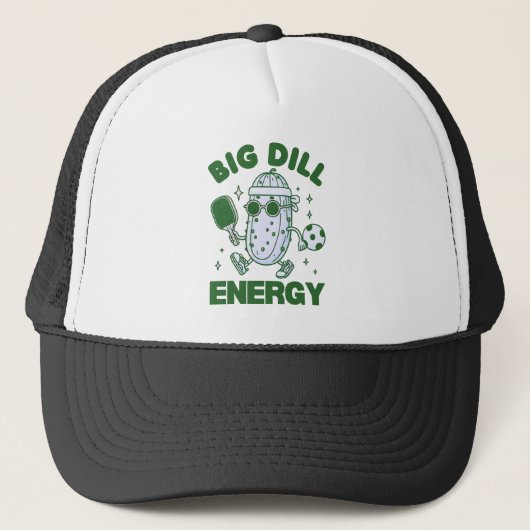 Big Dill Energy Trucker Pet (Voorkant)