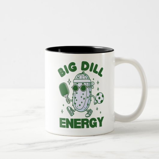 Big Dill Energy Tweekleurige Koffiemok (Rechts)