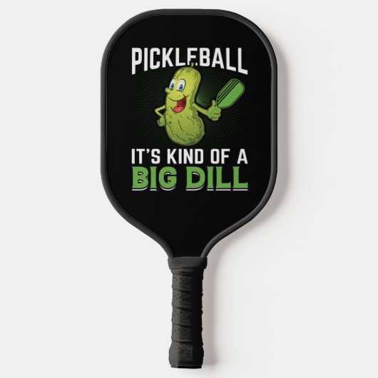 Big Dill Funny Pickle Pickleball Paddle (Achterkant)