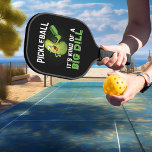 Big Dill Funny Pickle Pickleball Paddle<br><div class="desc">Pas deze Sjabloon aan en kies vervolgens de klik om de andere optie aan te passen en verwijder of verander de kleur van de achtergrond, voeg tekst toe, verander de tekstkleur of stijl of verwijder de tekst voor een alleen ontwerp van een afbeelding. Als dit product de optie heeft om...</div>