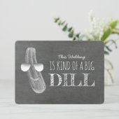 Big Dill Grappig Bruidsmeisje Voorstel Kaart (Staand voorkant)