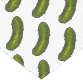 Big Dill Green Kosher Deli Dill Pickle Print Korte Tafelloper (Hoek)