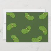 Big Dill Green Pickle Baby shower Kaart (Achterkant)