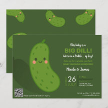 Big Dill Green Pickle Baby shower