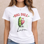 Big Dill Love Funny Pickle Valentine Gift Tri-Blend Shirt