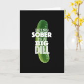  Big Dill nuchtere verjaardag Kaart (Gele Bloem)