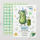 Big Dill Pickle Boy Birthday Any Age Kaart (Voorkant / Achterkant)