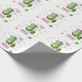Big Dill Pickle Girl Birthday Any Age Cadeaupapier