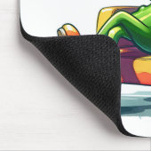 Big Dill Pickle in een rode stoel Muismat (Hoek)