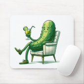 Big Dill Pickle met een cocktail Muismat (Met muis)