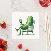 Big Dill Pickle met een cocktail Servet (Insitu)