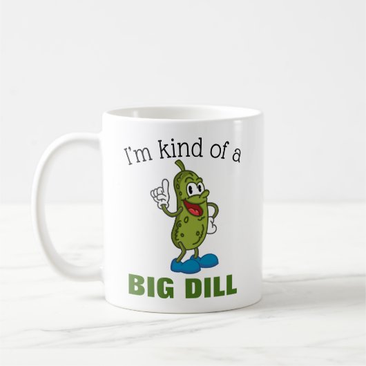Big Dill Pickle Pun Koffiemok (Links)