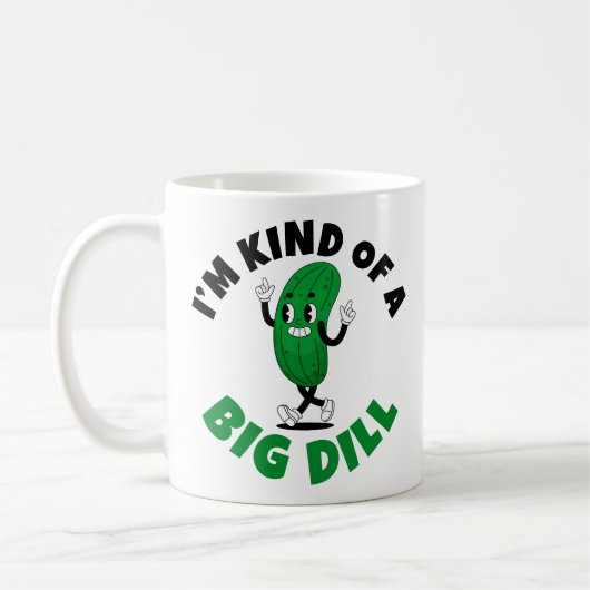 Big Dill Pickle Pun Koffiemok (Links)