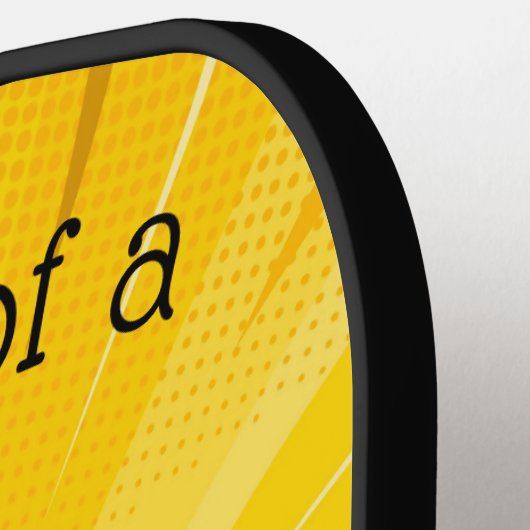 Big Dill Pickle Pun Pickleball Paddle (Links Detail)