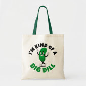Big Dill Pickle Pun Women's Basic T-Shirt Tote Bag (Voorkant)
