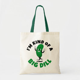 Big Dill Pickle Pun Women's Basic T-Shirt Tote Bag